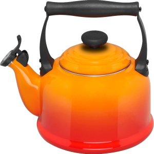 Orange kettle PNG image