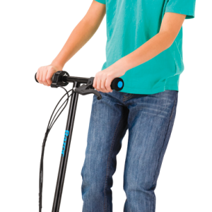 Boy on electric scooter PNG