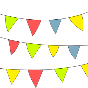 Party flags PNG
