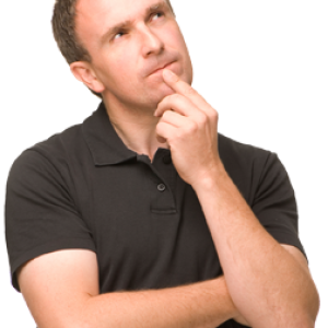 Thinking man PNG