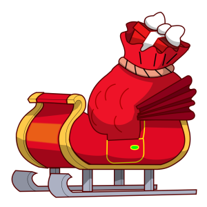 Santa sleigh PNG