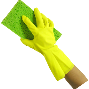 washing sponge in hand PNG