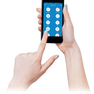 Phone in hand PNG