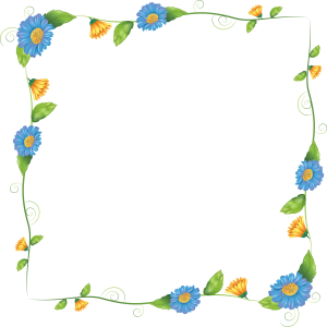 Floral frame PNG