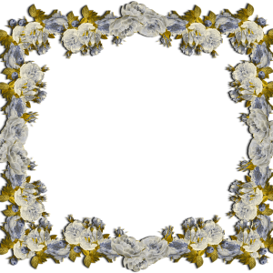 Floral frame PNG