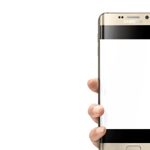 Phone in hand PNG