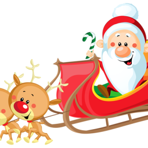 Santa sleigh PNG