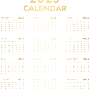 Calendar 2023 PNG