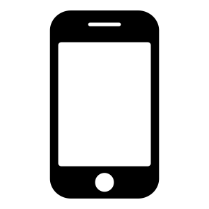 Smartphone in hand PNG