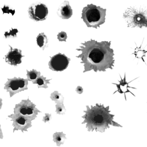 bullet shot hole PNG image