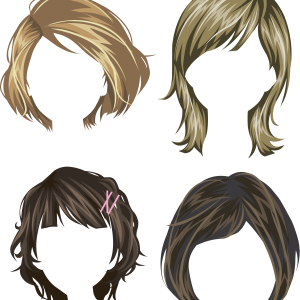 Hair wig PNG