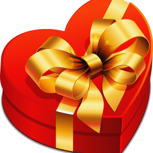 heart gift box PNG image
