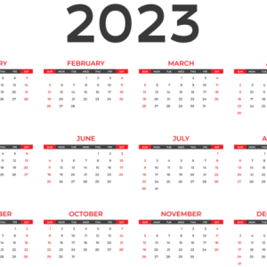 Calendar 2023 PNG