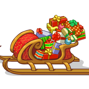 Santa sleigh PNG