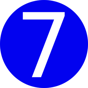 number 7 PNG