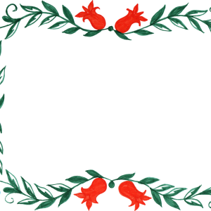 Floral frame PNG