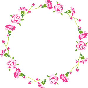 Floral frame PNG