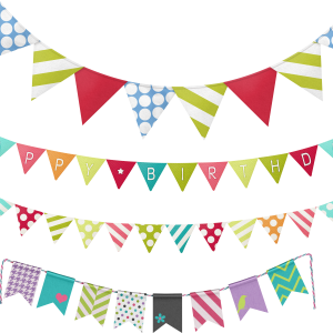 Party flags PNG