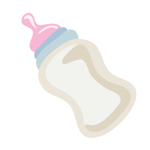 Baby bottle PNG image