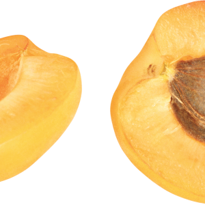 Sliced apricot PNG