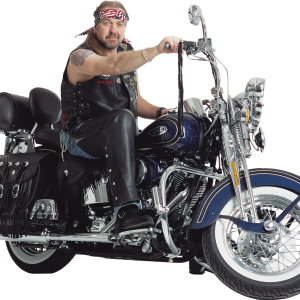 Motorbiker on motorcycle PNG image, man on motorcycle PNG image