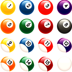 Billiard balls PNG