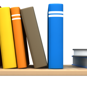 Bookshelf, bookcase PNG