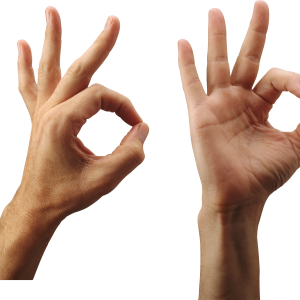 ok hand PNG