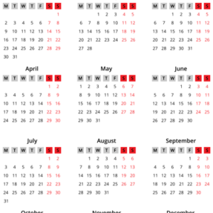 Calendar 2023 PNG
