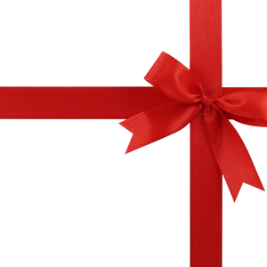 Gift red ribbon PNG image