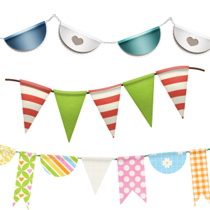 Party flags PNG