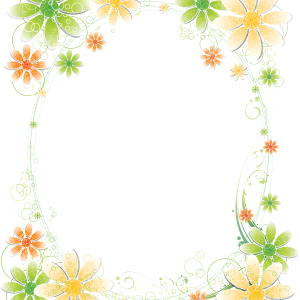 Floral frame PNG