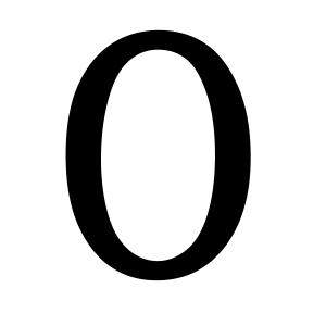number 0 PNG