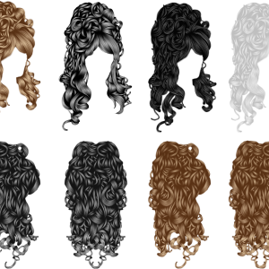 Hair wig PNG