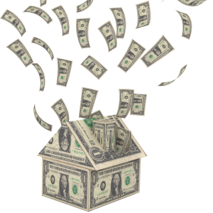Falling money PNG