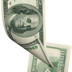 Falling money PNG