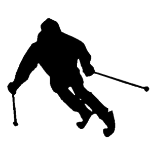 Skiing PNG
