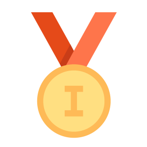 Gold medal PNG