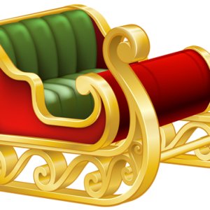 Santa sleigh PNG