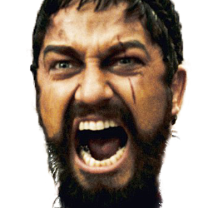 Sparta face PNG image