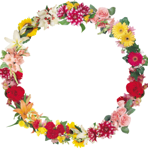 Floral frame PNG