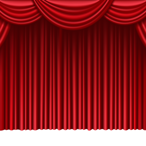 Red curtains PNG