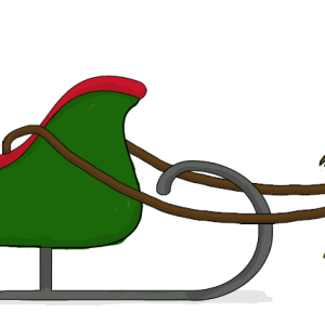 Santa sleigh PNG
