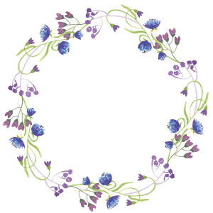 Floral frame PNG