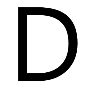 letter D PNG