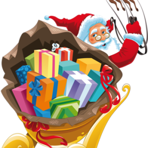 Santa sleigh PNG