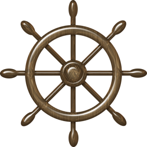 Ship's wheel, rudder PNG