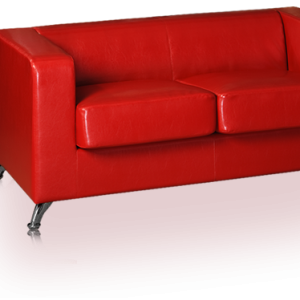 Red sofa PNG image
