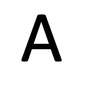 letter A PNG
