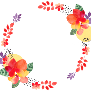 Floral frame PNG